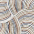 10' Blue And Ivory Abstract Washable Runner Rug